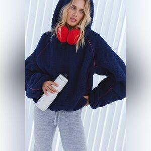 Free People Free Flow Fleece in Midnight Navy